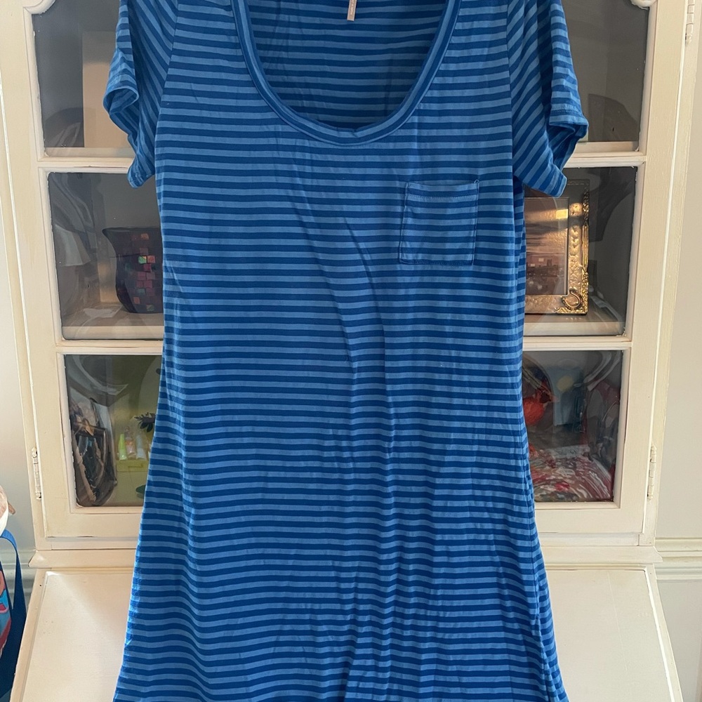 Bobi blue stripes dress